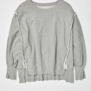 We The Free Light Gray Camden Sweatshirt